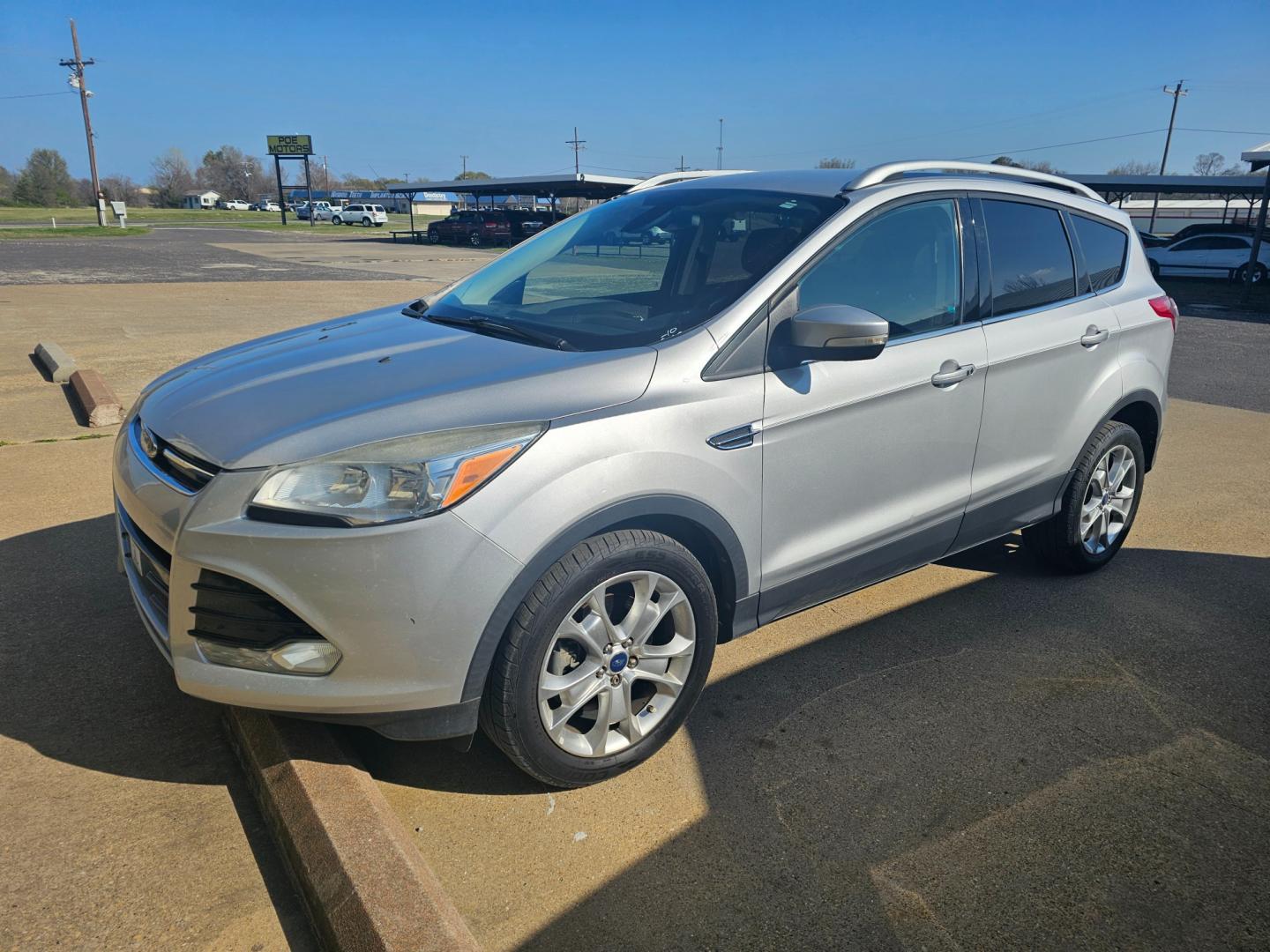 2014 SILVER Ford Escape Titanium FWD (1FMCU0J93EU) with an 2.0L L4 DOHC 16V engine, 6-Speed Automatic transmission, located at 533 S Seven Points BLVD, Seven Points, TX, 75143, (430) 255-4030, 32.313999, -96.209351 - Photo#0